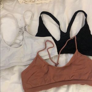 Bundle of 3: Free People Bralettes